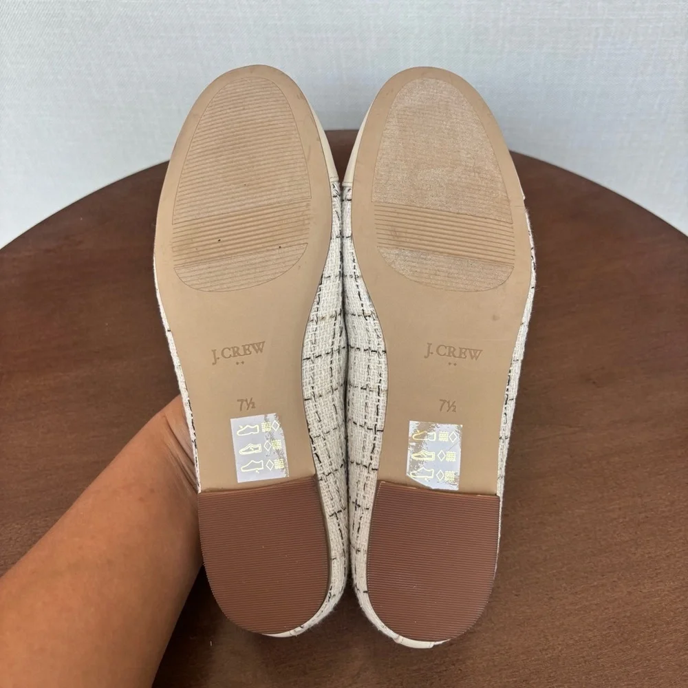 J.Crew Women's Tweed Ballet Flats, Size 7.5